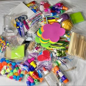 Art&craft supplies-sequins,pens, beads &more